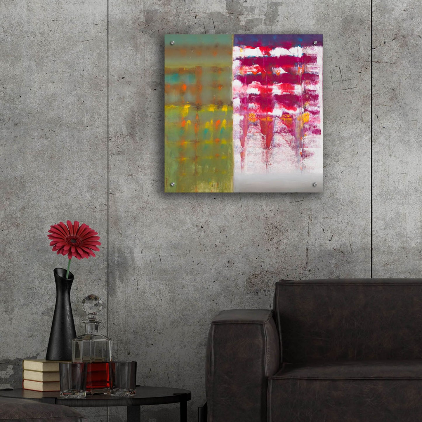 Epic Art 'Color Storm Resonance' by Hooshang Khorasani, Acrylic Glass Wall Art,24x24