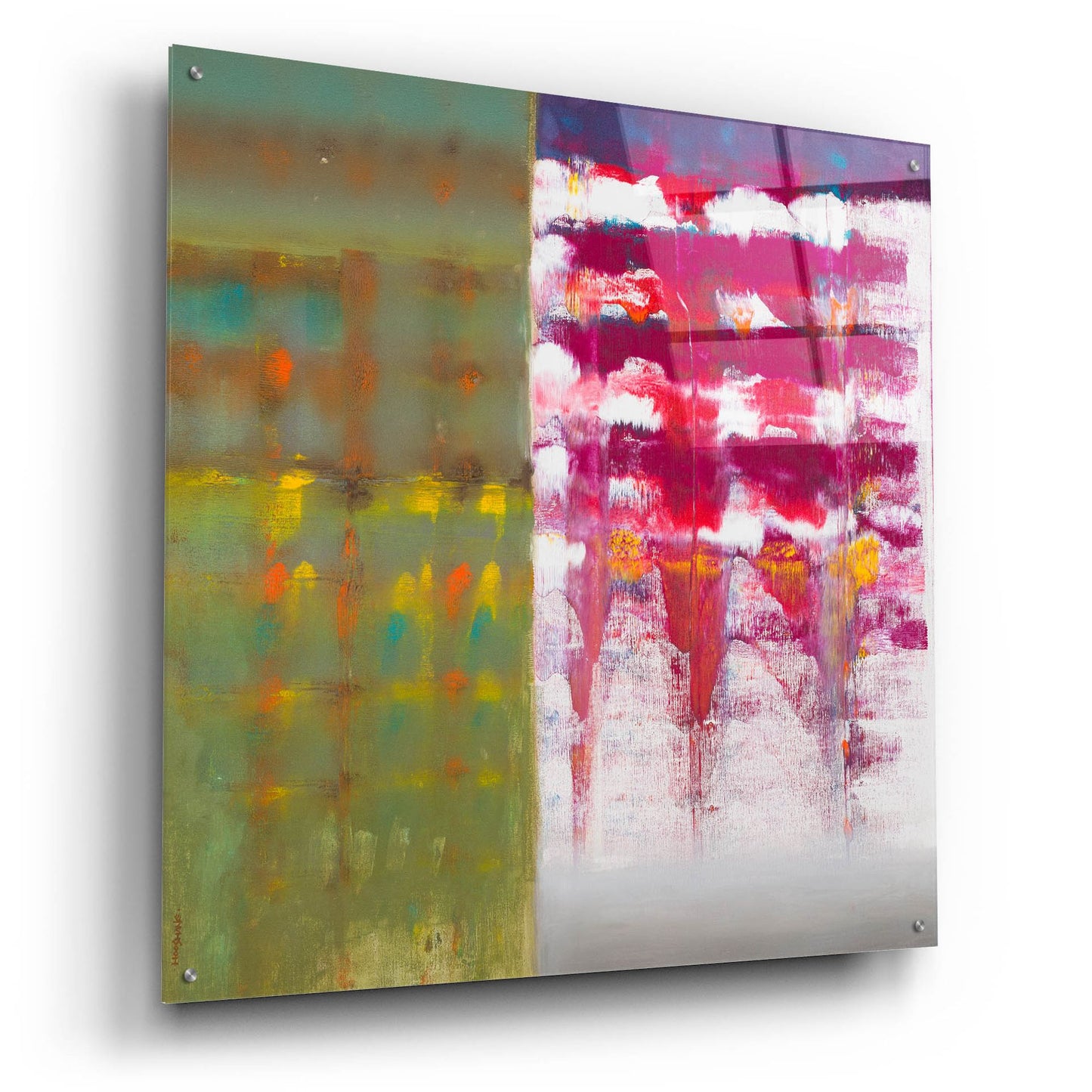 Epic Art 'Color Storm Resonance' by Hooshang Khorasani, Acrylic Glass Wall Art,36x36