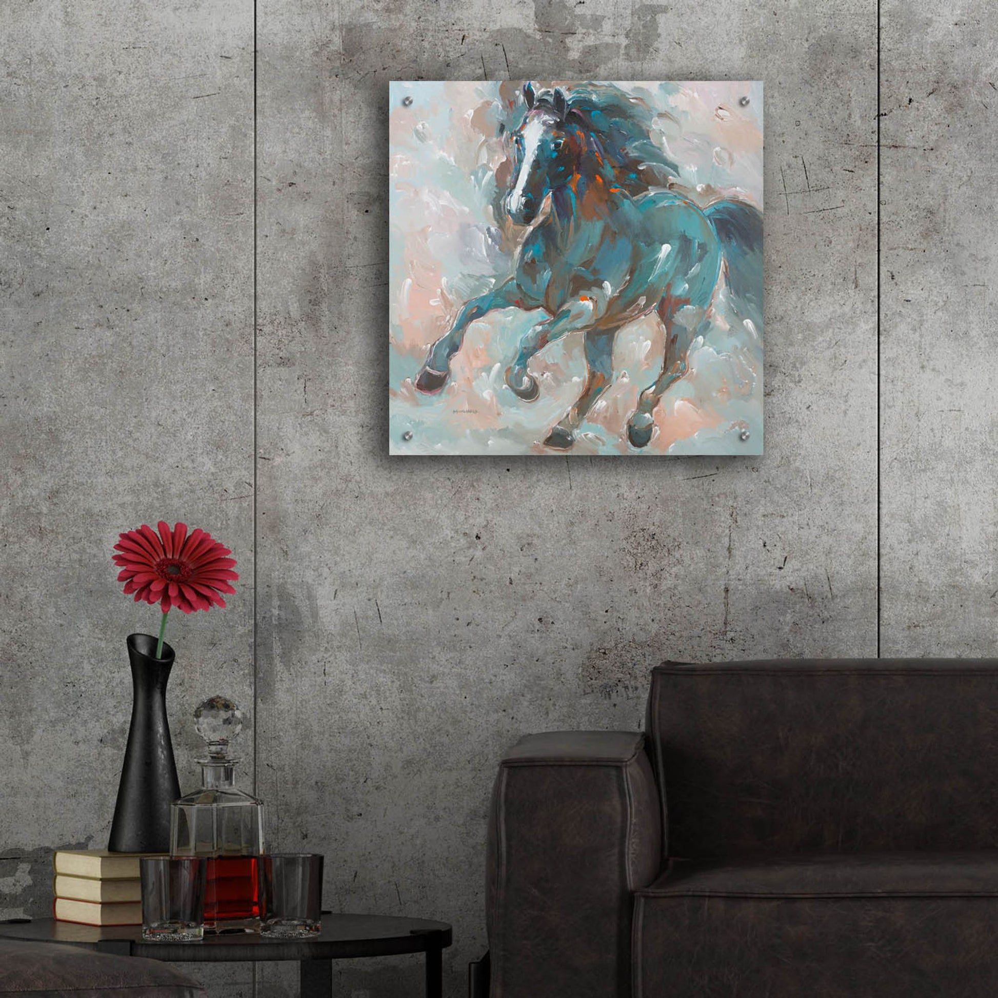 Epic Art 'Knight of the Night' by Hooshang Khorasani, Acrylic Glass Wall Art,24x24