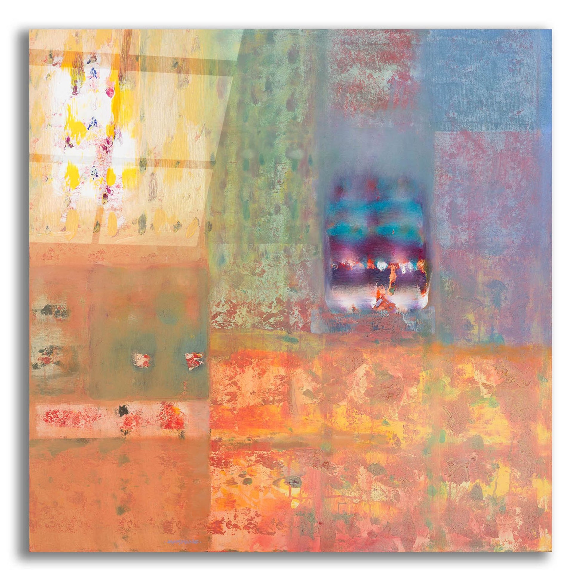 Epic Art 'Harmonies III' by Hooshang Khorasani, Acrylic Glass Wall Art,12x12