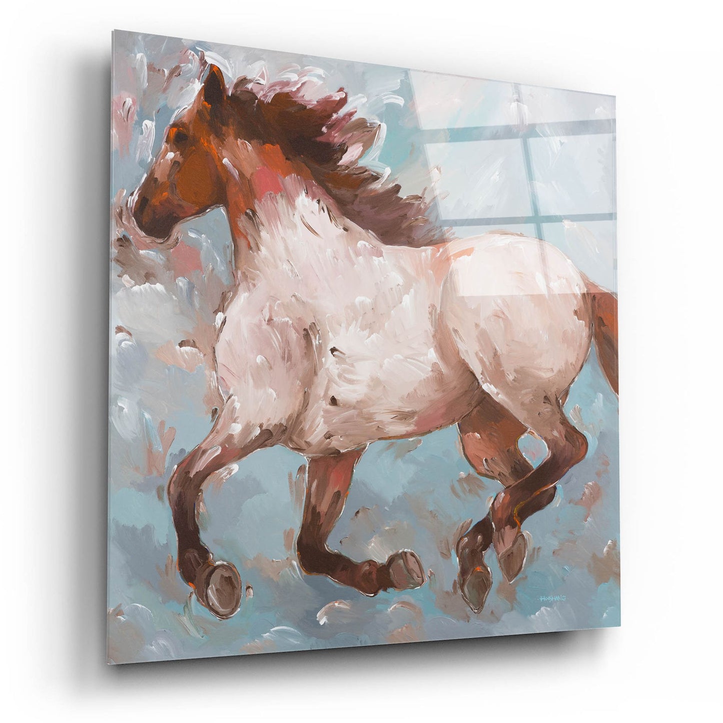 Epic Art 'Roan Runner' by Hooshang Khorasani, Acrylic Glass Wall Art,12x12