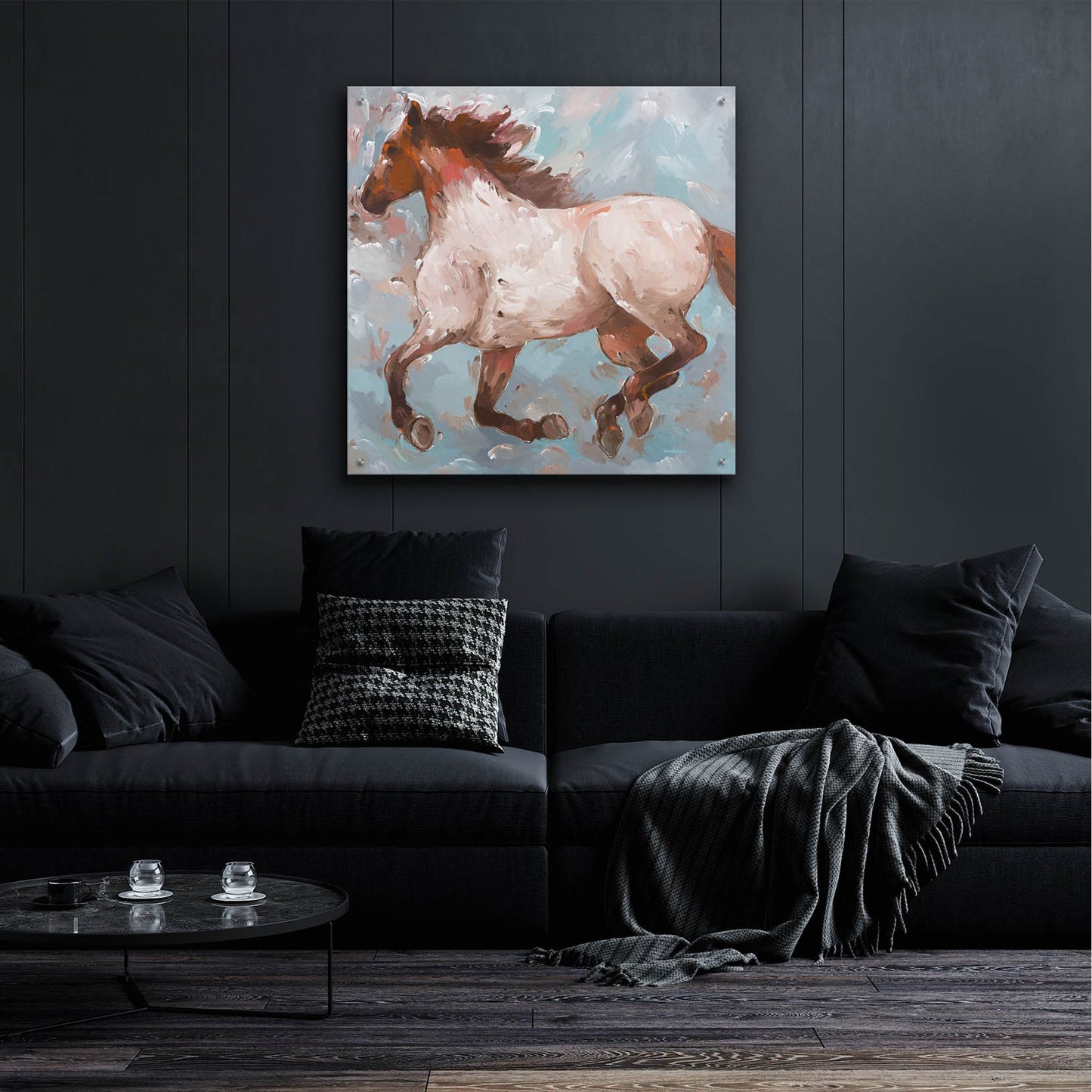 Epic Art 'Roan Runner' by Hooshang Khorasani, Acrylic Glass Wall Art,36x36