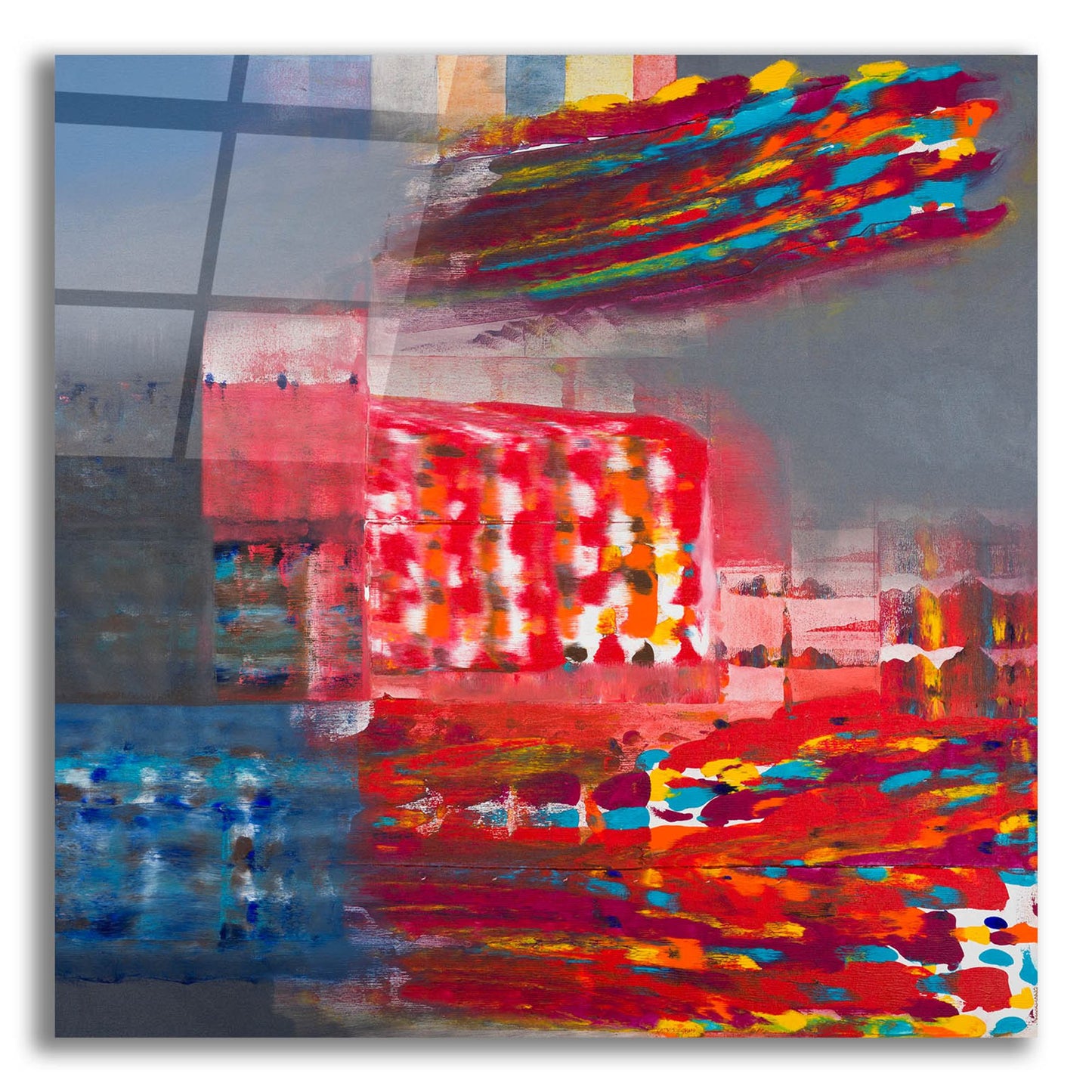 Epic Art 'Color Storm' by Hooshang Khorasani, Acrylic Glass Wall Art,36x36