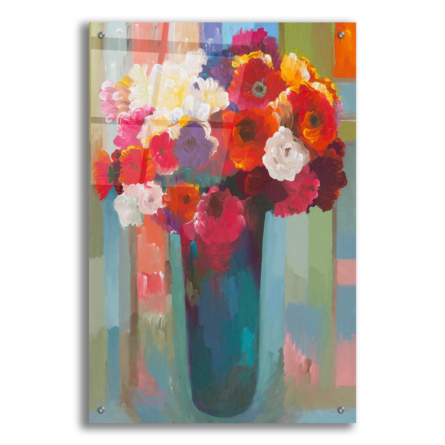 Epic Art 'Bright Bouquet' by Hooshang Khorasani, Acrylic Glass Wall Art