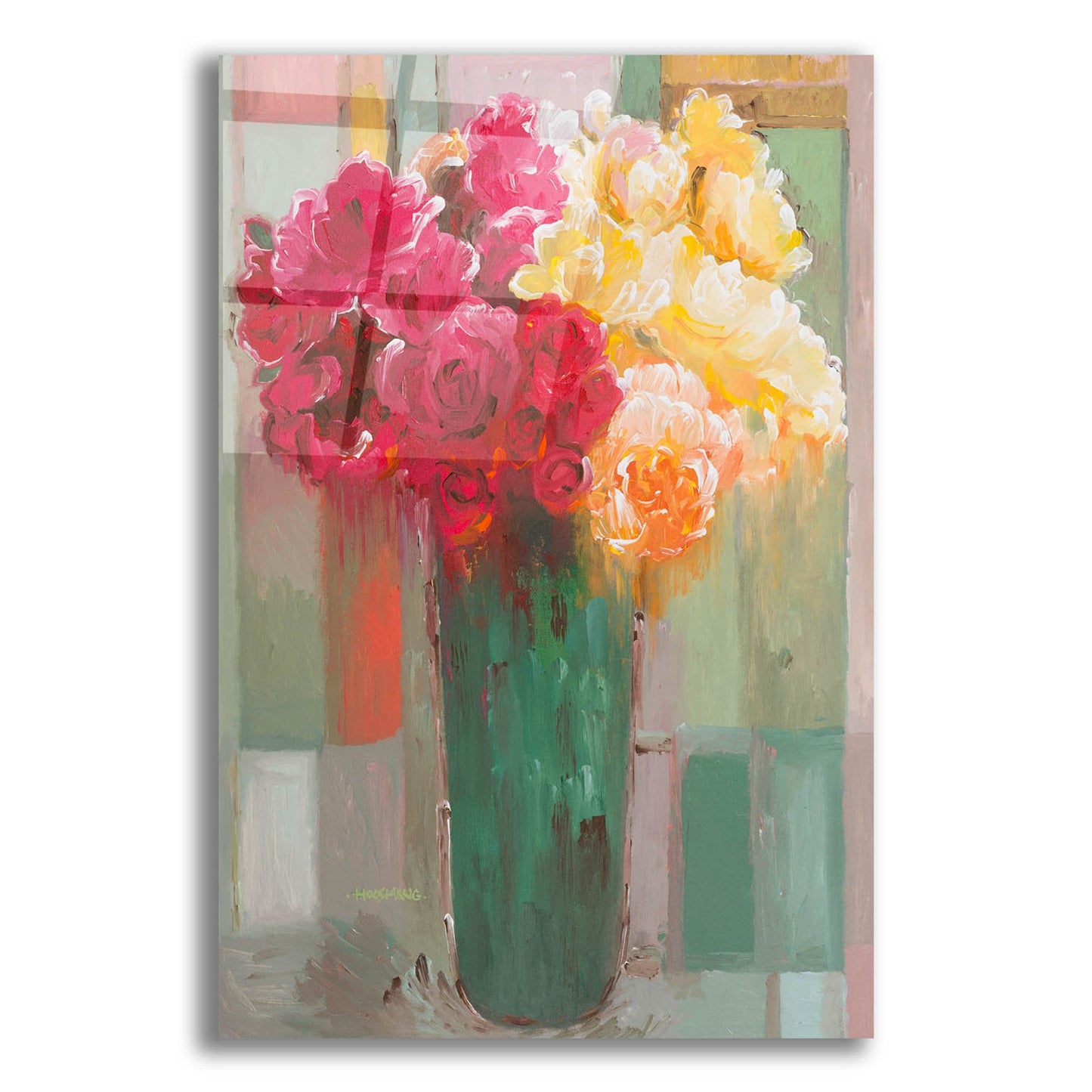 Epic Art 'Poetic Bouquet' by Hooshang Khorasani, Acrylic Glass Wall Art