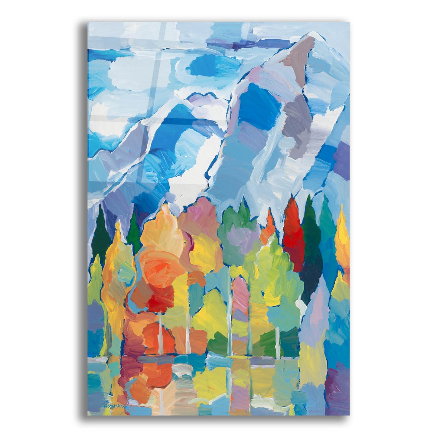 Epic Art 'Colorado Composition #2' by Hooshang Khorasani, Acrylic Glass Wall Art