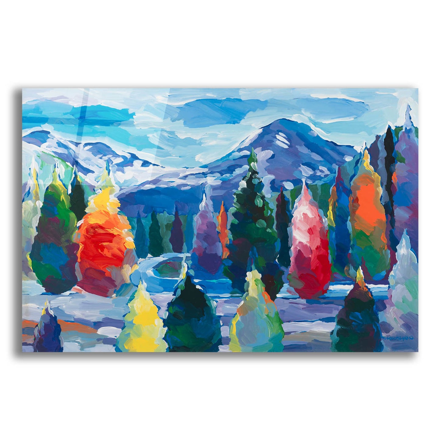 Epic Art 'Glacier Legacy #4' by Hooshang Khorasani, Acrylic Glass Wall Art