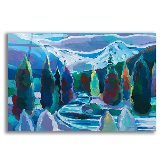 Epic Art 'Glacier Legacy #8' by Hooshang Khorasani, Acrylic Glass Wall Art