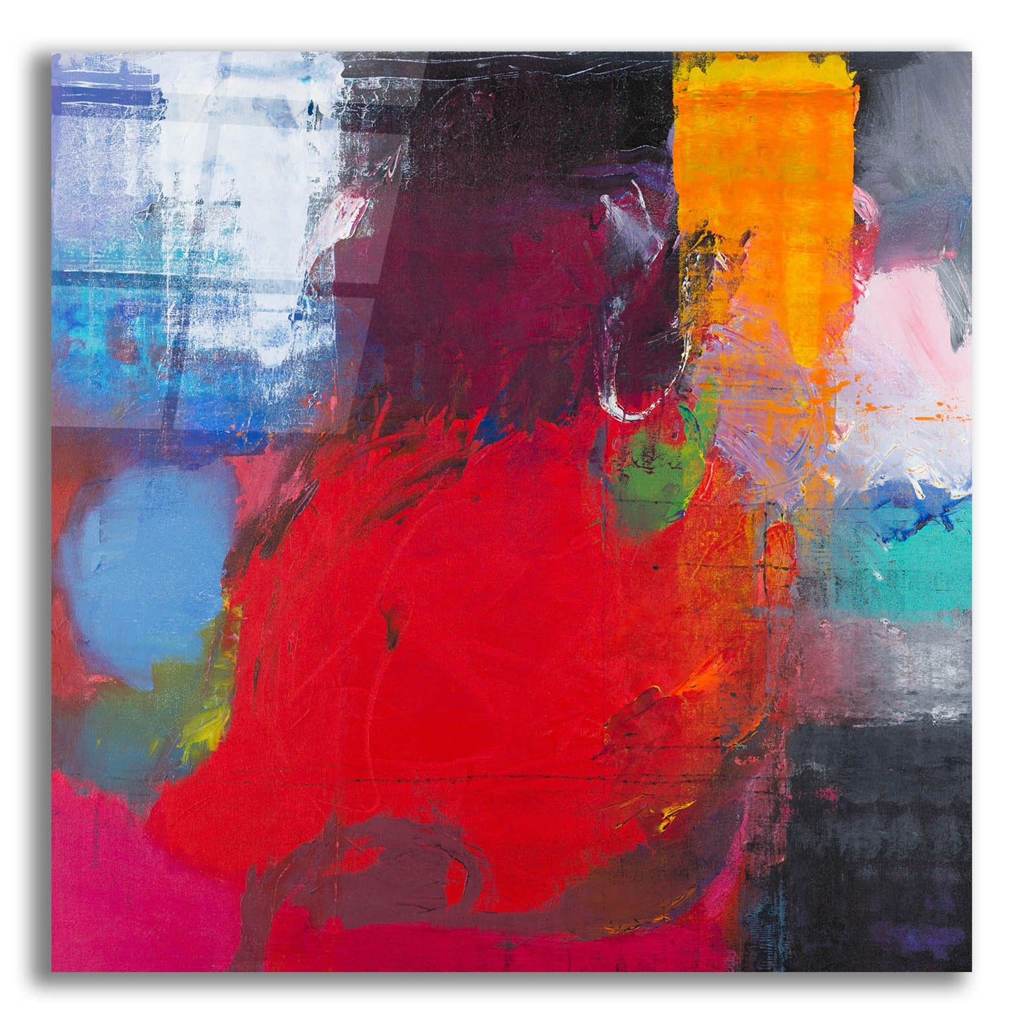 Epic Art 'Joy #3' by Hooshang Khorasani, Acrylic Glass Wall Art,36x36