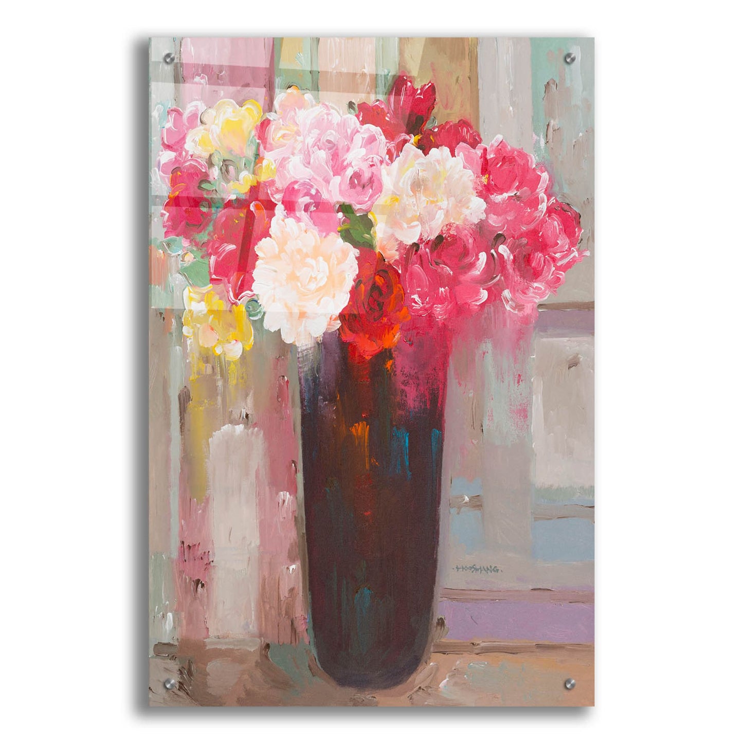 Epic Art 'Love in Bloom' by Hooshang Khorasani, Acrylic Glass Wall Art