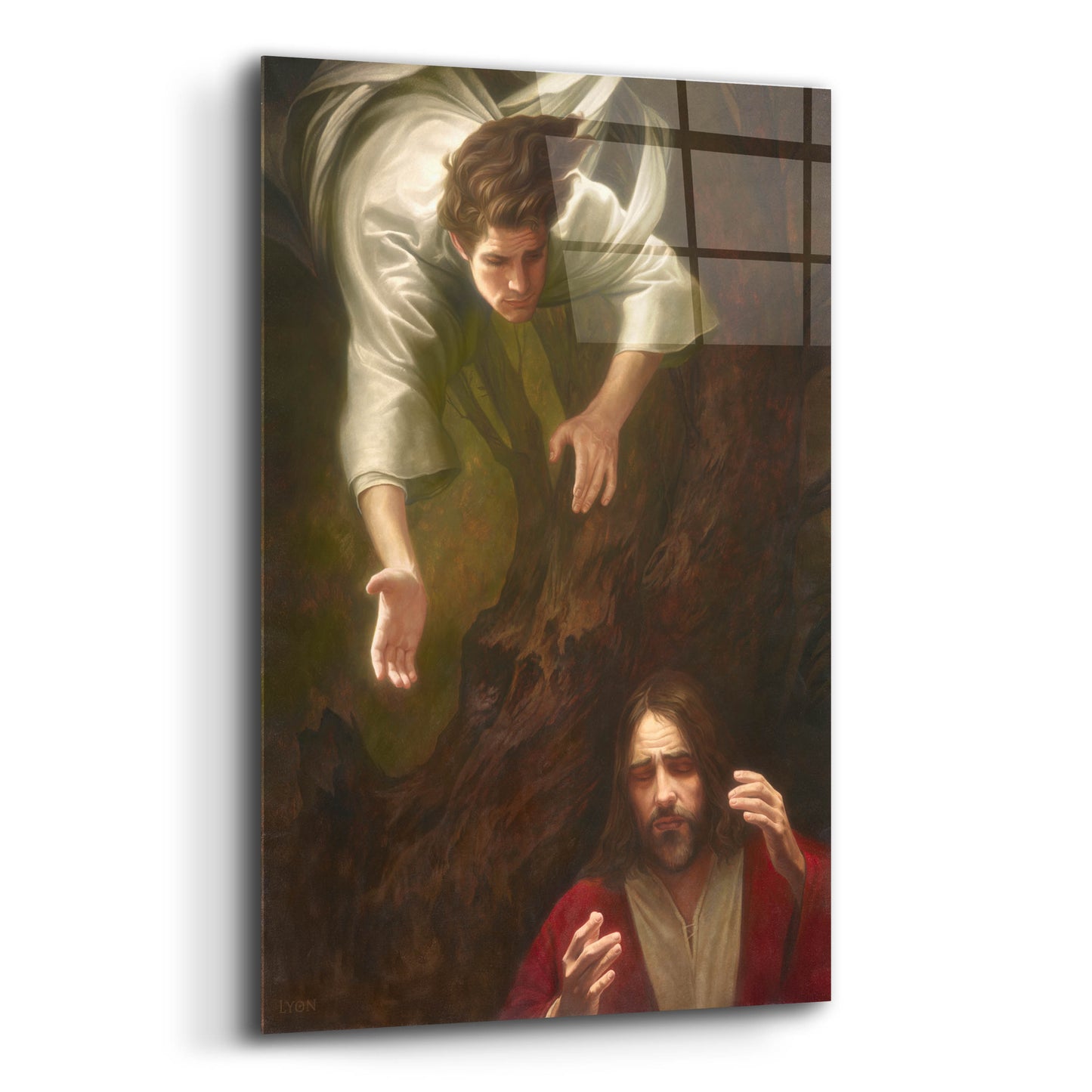 Epic Art 'Gethsemane' by Howard Lyon, Acrylic Glass Wall Art,12x16