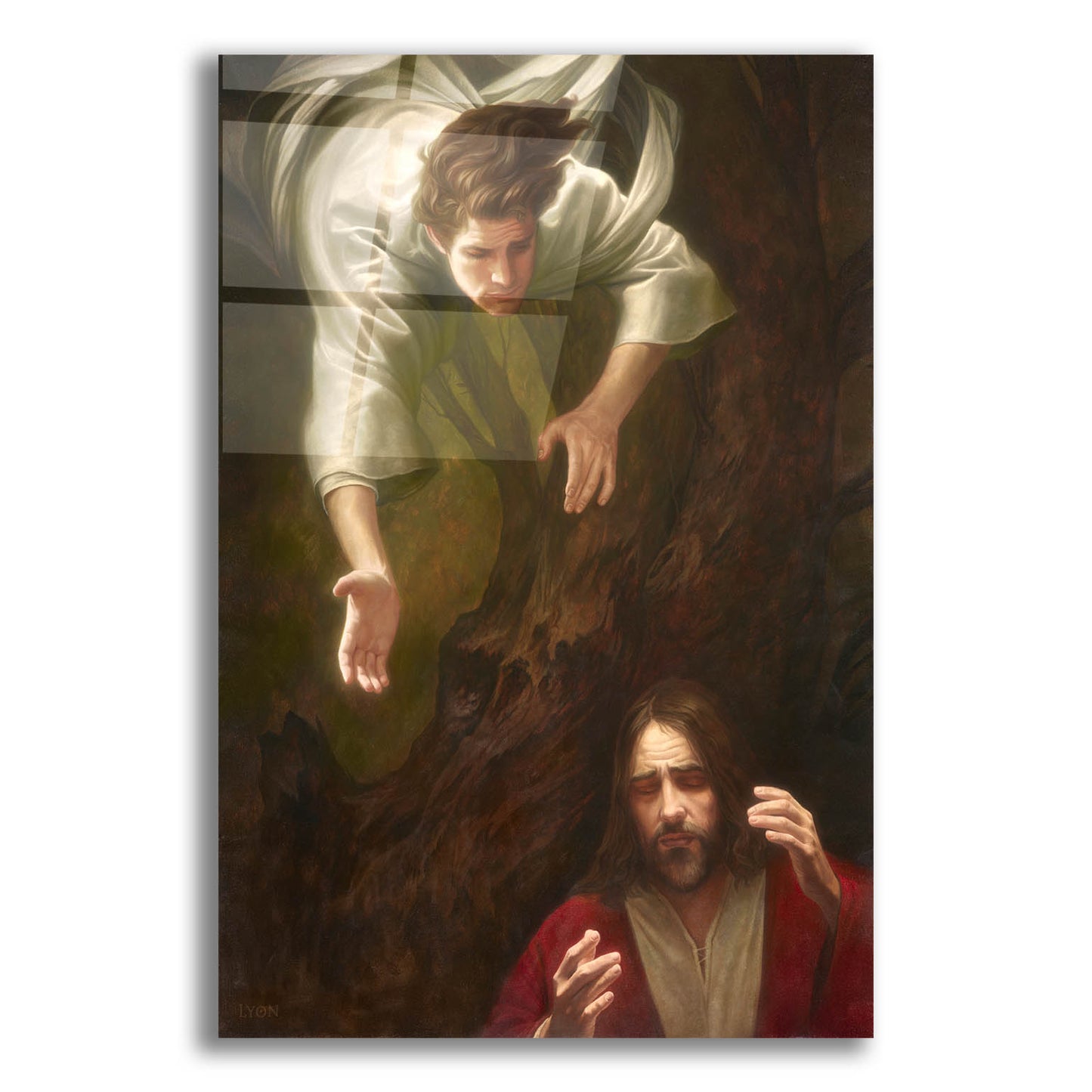 Epic Art 'Gethsemane' by Howard Lyon, Acrylic Glass Wall Art,12x16