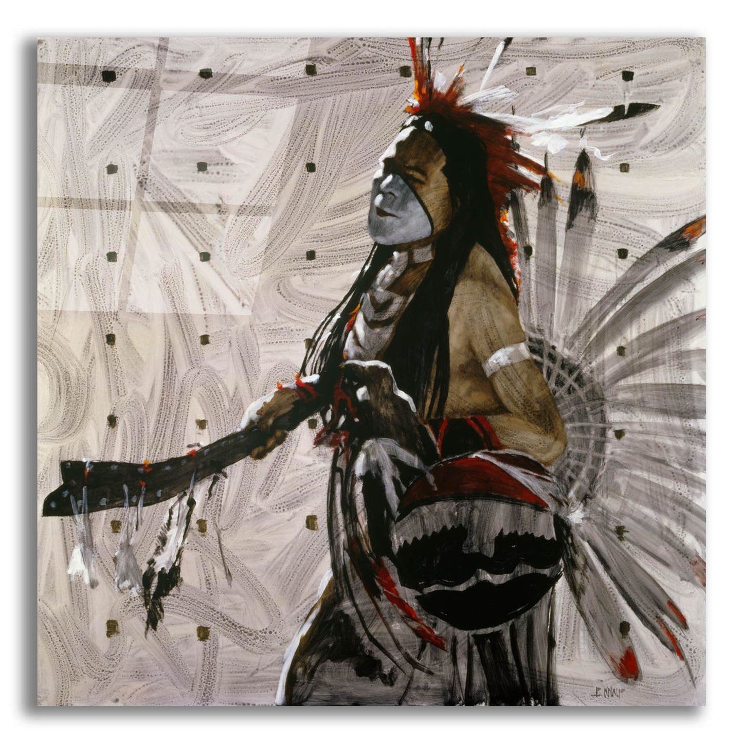 Epic Art 'Ben Yahola' by J. E. Knauf, Acrylic Glass Wall Art,36x36