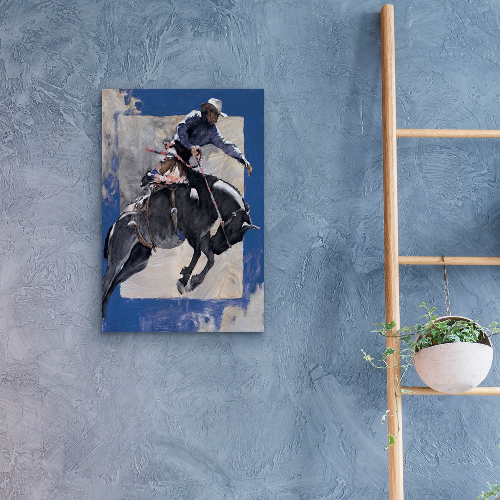 Epic Art 'Countdown In Blue' by J. E. Knauf, Acrylic Glass Wall Art,16x24
