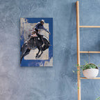 Epic Art 'Countdown In Blue' by J. E. Knauf, Acrylic Glass Wall Art,16x24