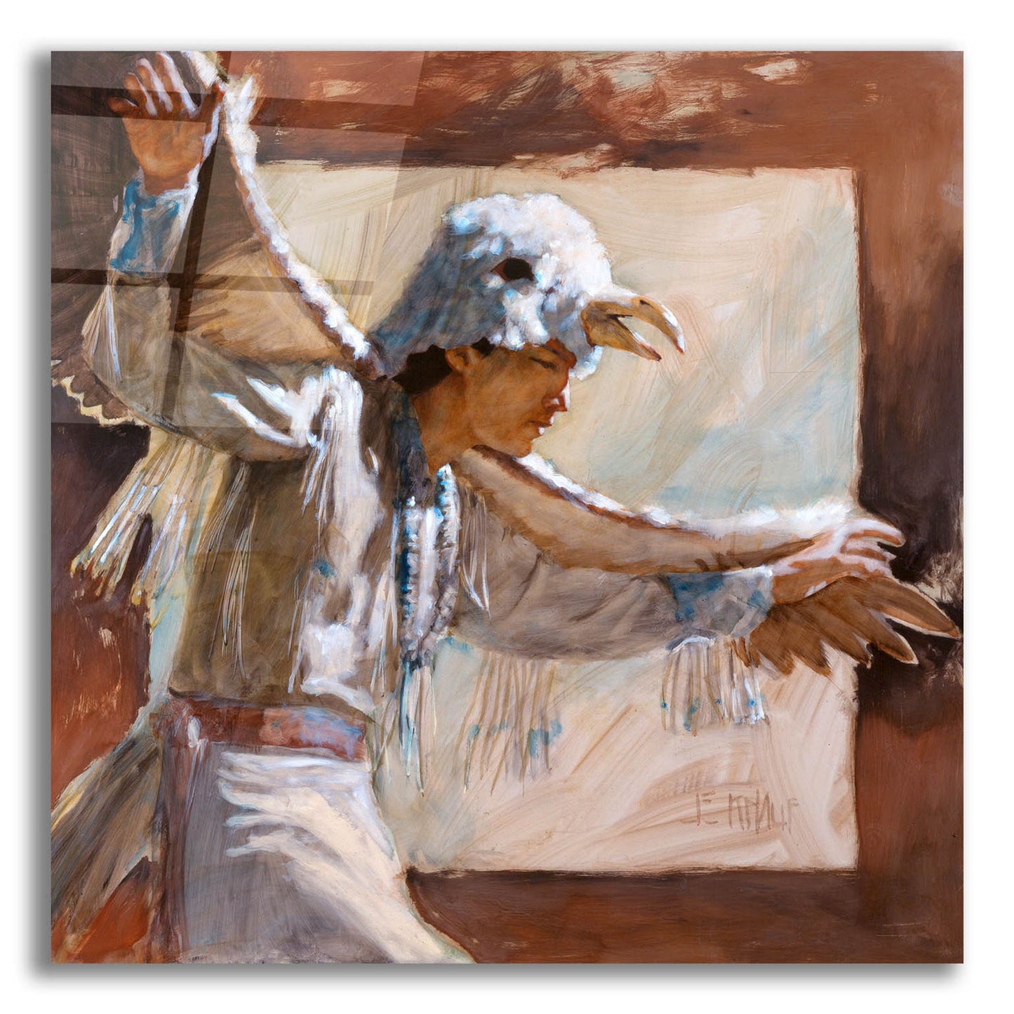 Epic Art 'Eagle Dance' by J. E. Knauf, Acrylic Glass Wall Art