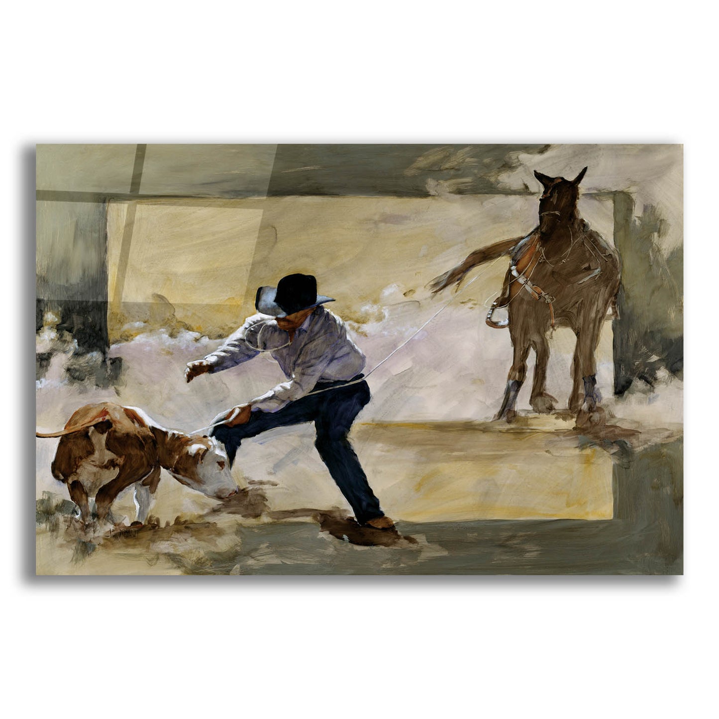 Epic Art 'Gotcha!' by J. E. Knauf, Acrylic Glass Wall Art,16x12