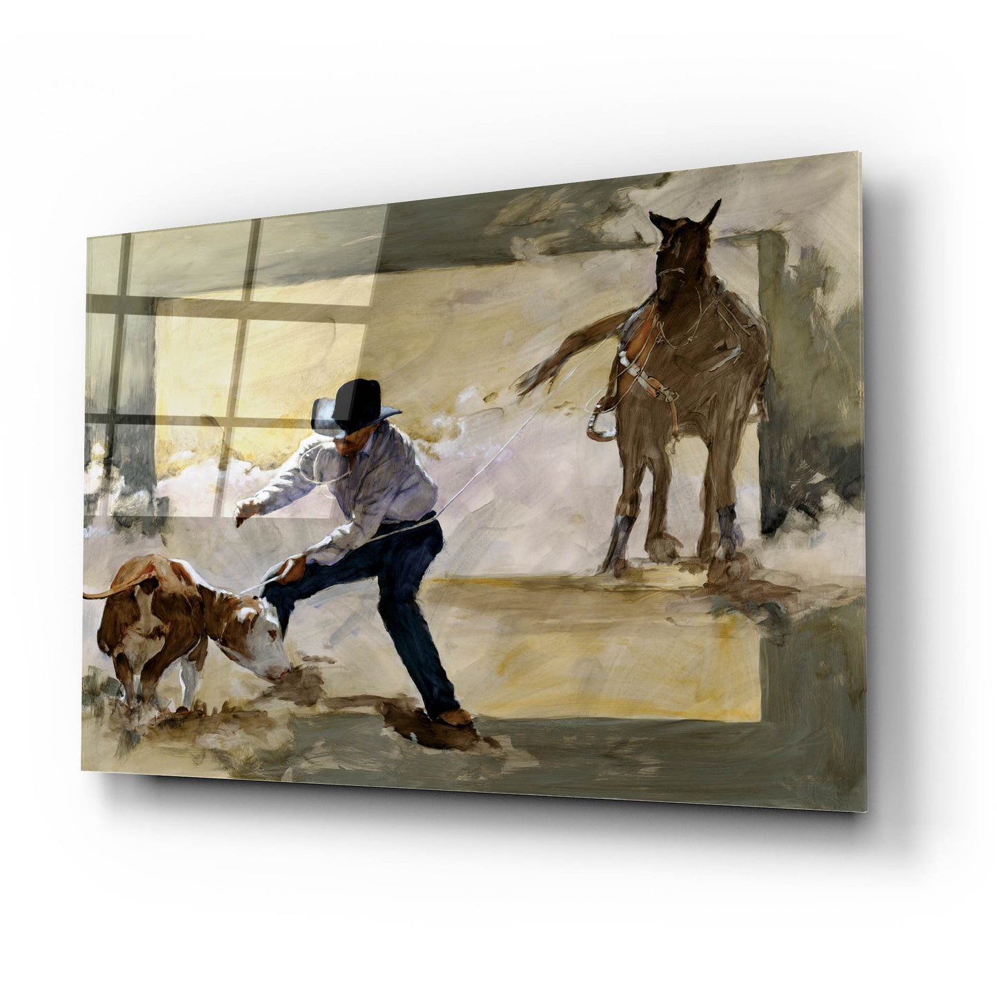 Epic Art 'Gotcha!' by J. E. Knauf, Acrylic Glass Wall Art,24x16