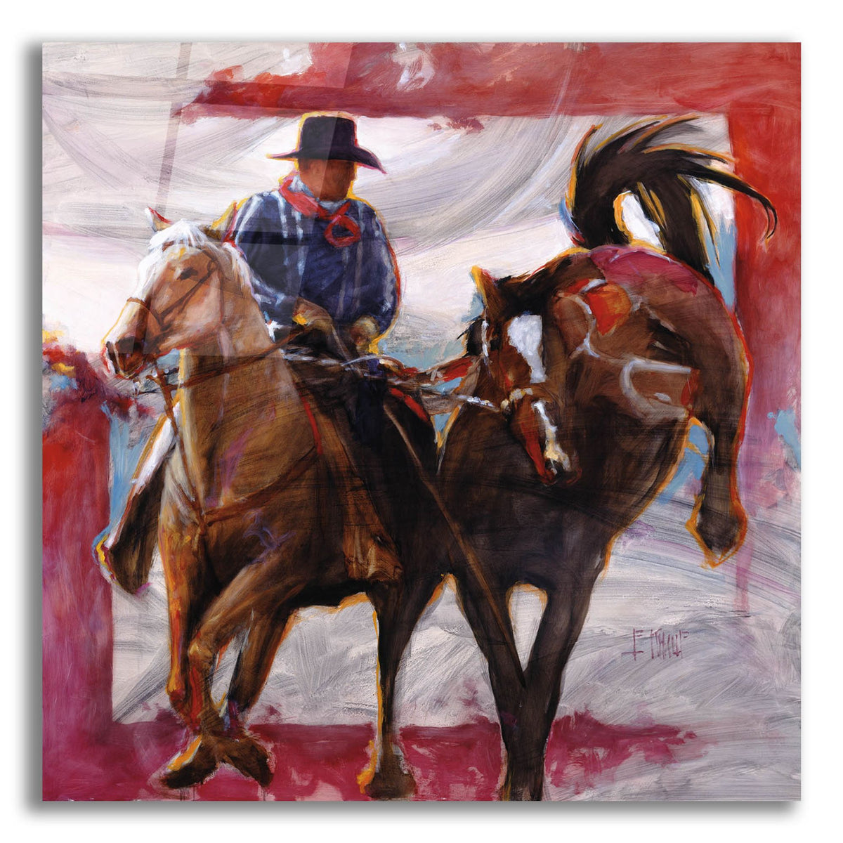 Epic Art 'Come On Now' by J. E. Knauf, Acrylic Glass Wall Art,12x12