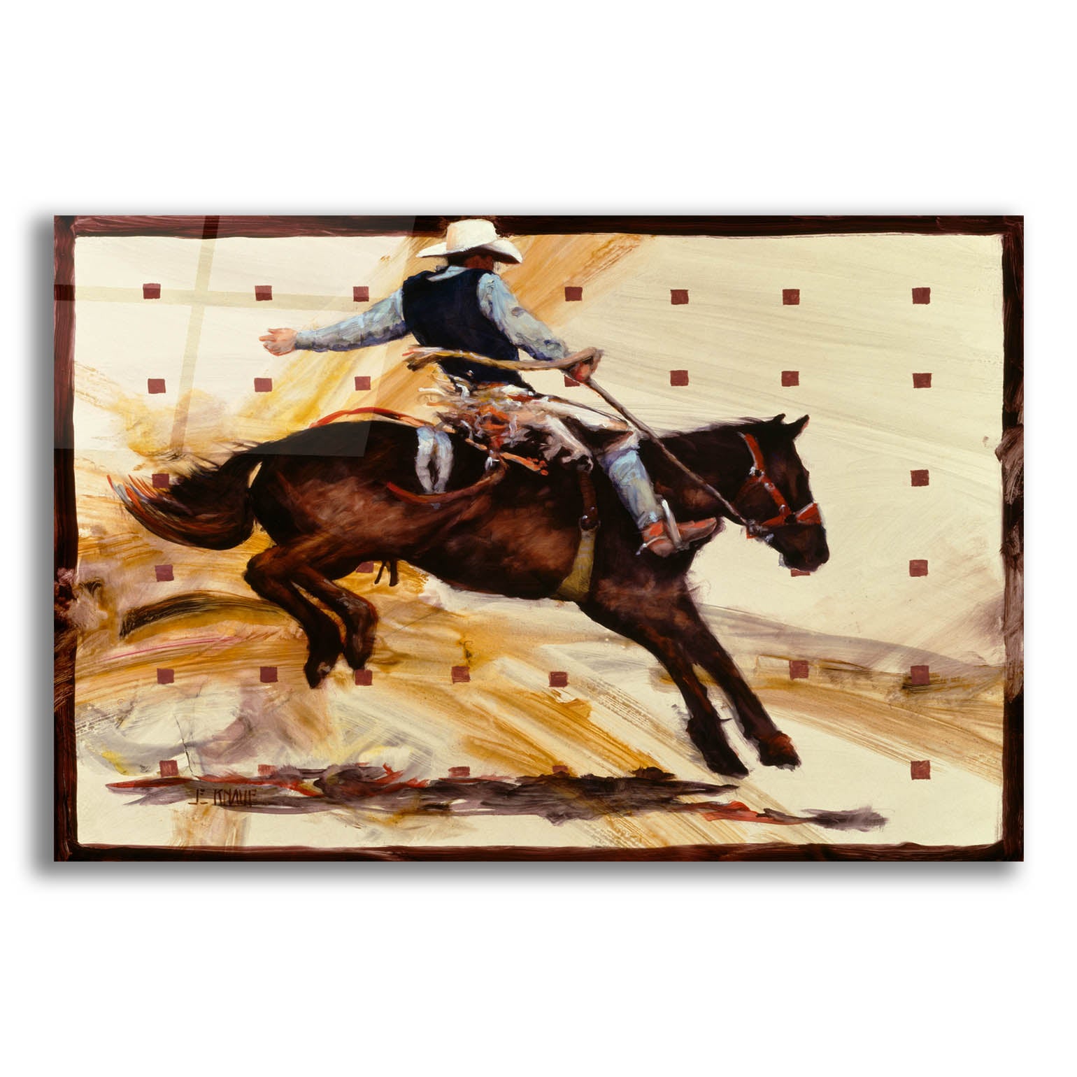 Epic Art 'Jumpin Jack' by J. E. Knauf, Acrylic Glass Wall Art,16x12