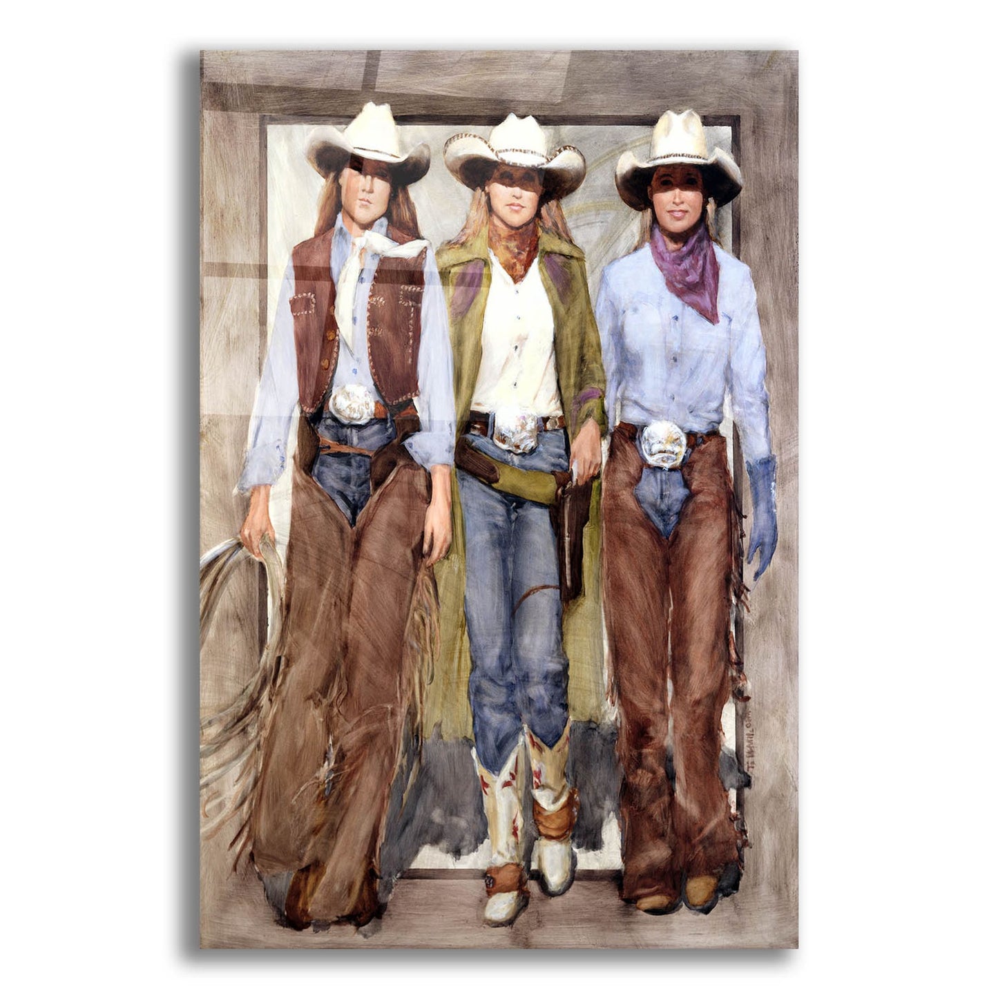 Epic Art 'Buckle Brigade' by J. E. Knauf, Acrylic Glass Wall Art,12x16