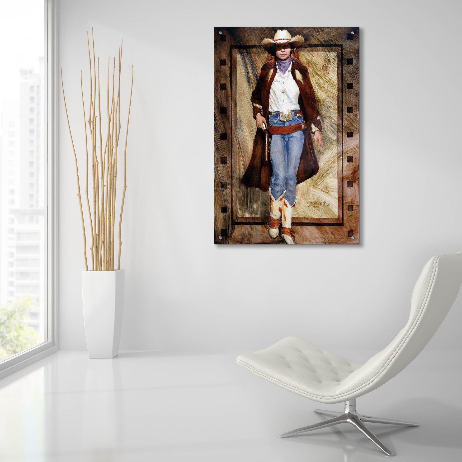 Epic Art 'Buckled Up' by J. E. Knauf, Acrylic Glass Wall Art,24x36