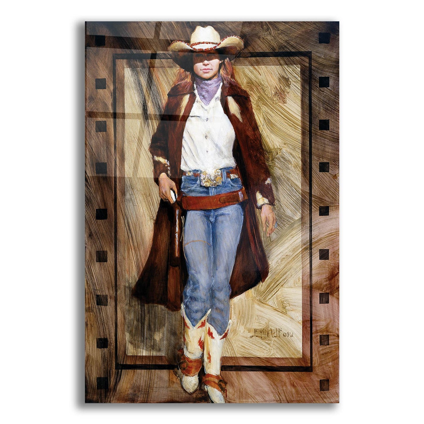 Epic Art 'Buckled Up' by J. E. Knauf, Acrylic Glass Wall Art