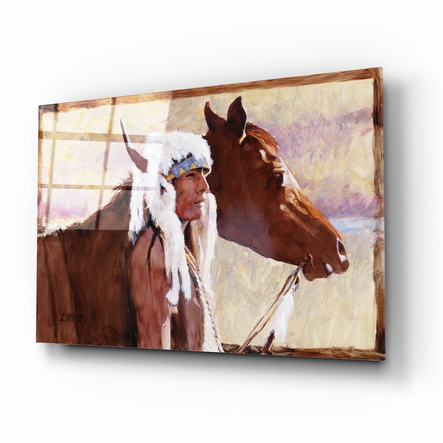 Epic Art 'Coming Home' by J. E. Knauf, Acrylic Glass Wall Art,16x12