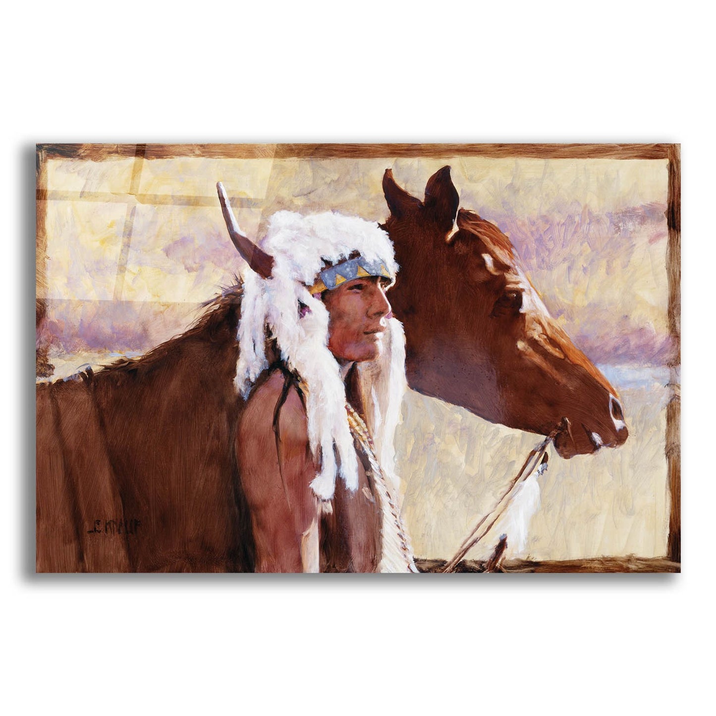 Epic Art 'Coming Home' by J. E. Knauf, Acrylic Glass Wall Art,16x12