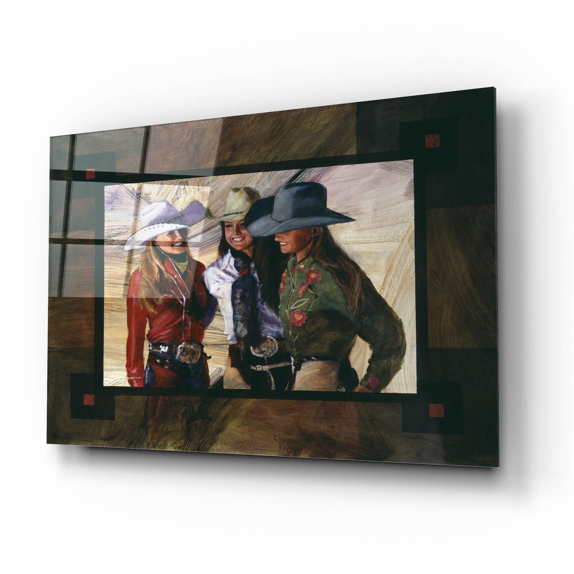 Epic Art 'Headin For Trouble' by J. E. Knauf, Acrylic Glass Wall Art,16x12