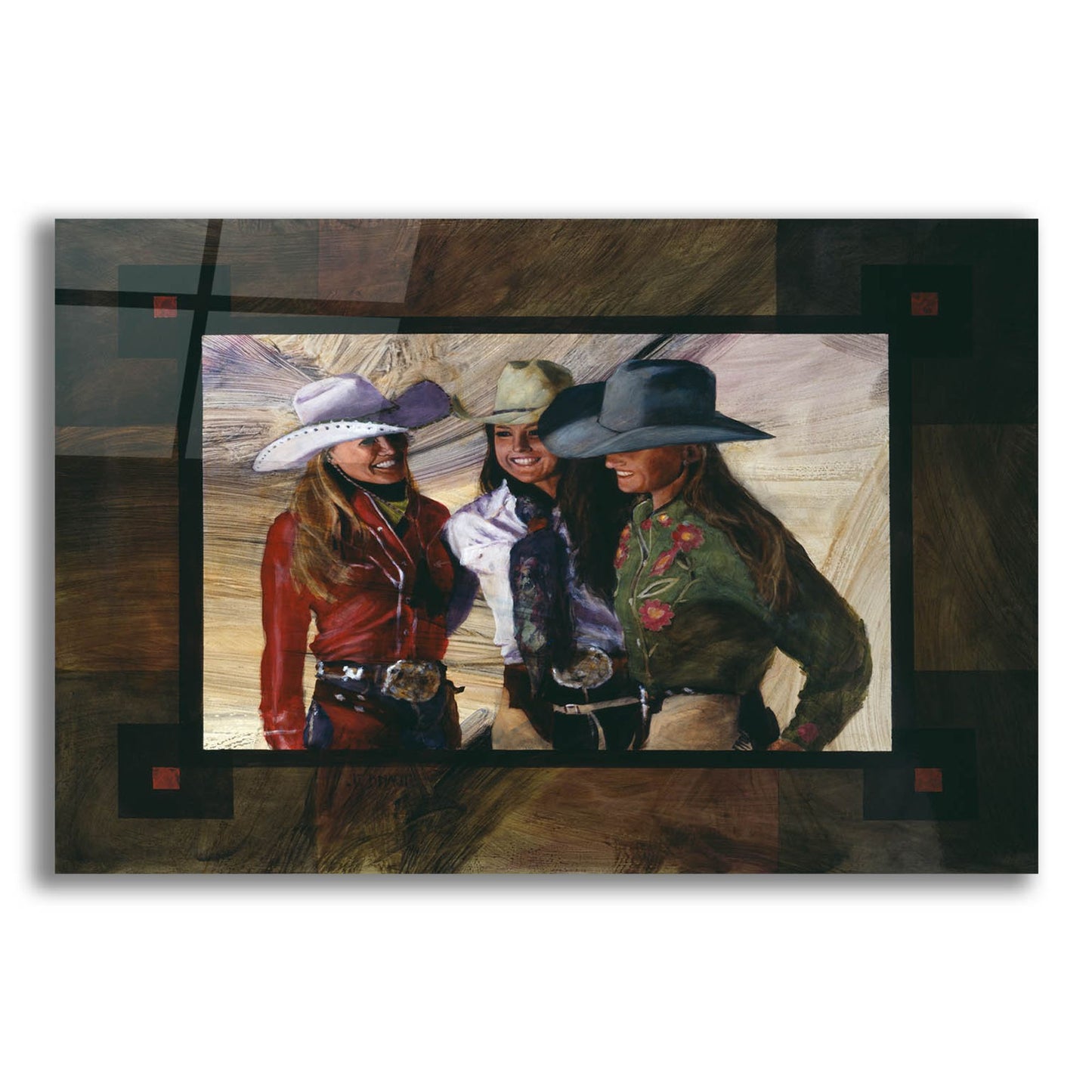 Epic Art 'Headin For Trouble' by J. E. Knauf, Acrylic Glass Wall Art,16x12