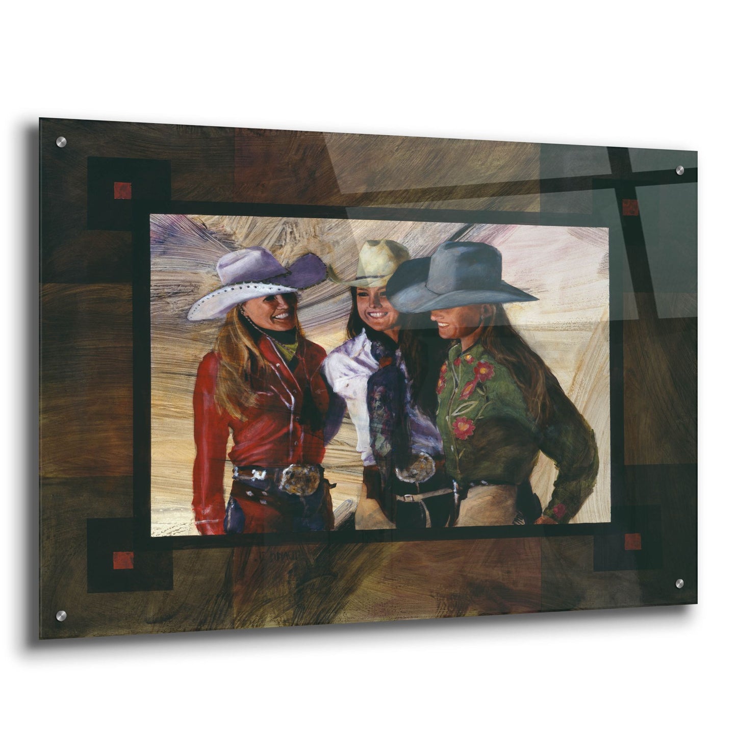 Epic Art 'Headin For Trouble' by J. E. Knauf, Acrylic Glass Wall Art,36x24