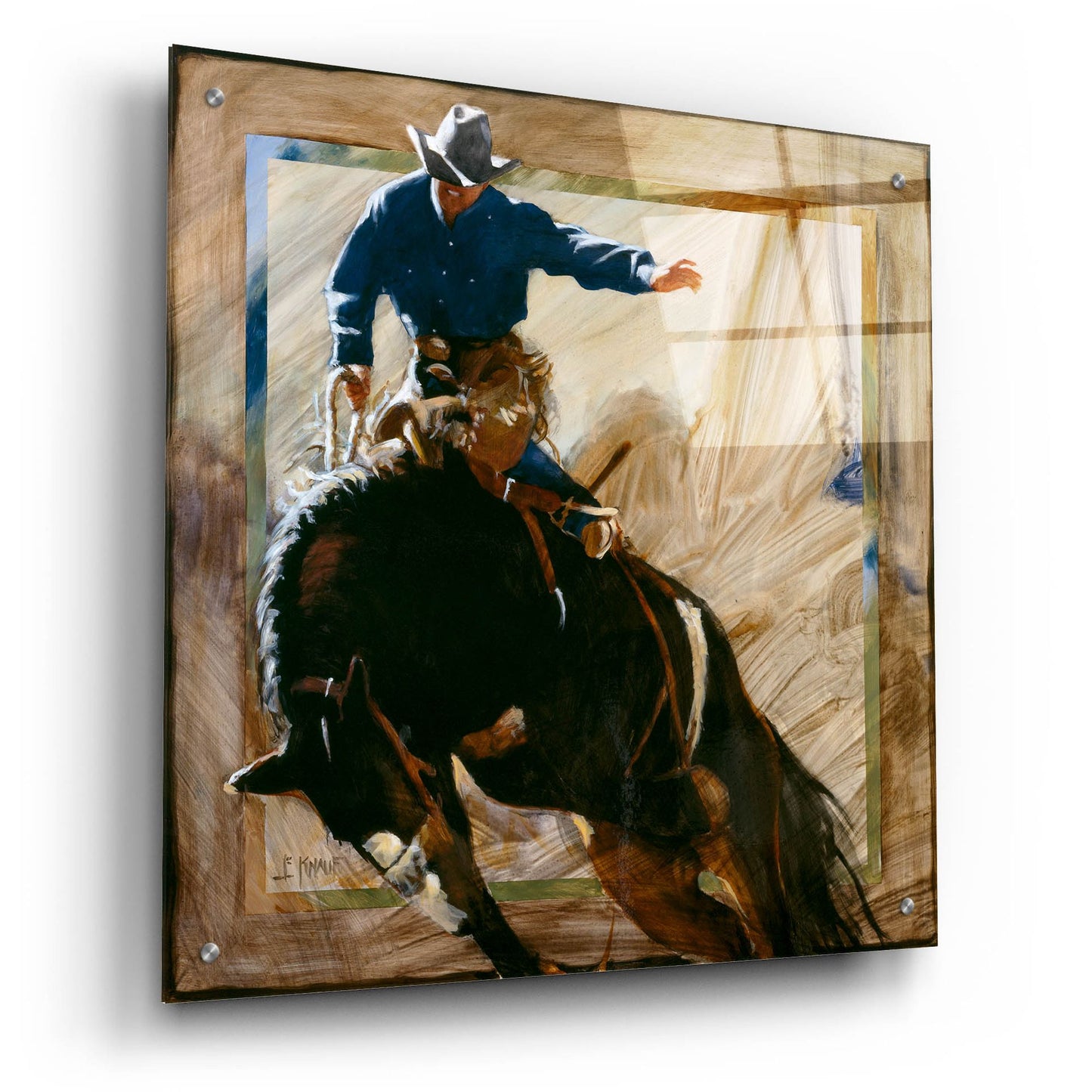 Epic Art 'Headin' Right' by J. E. Knauf, Acrylic Glass Wall Art,24x24