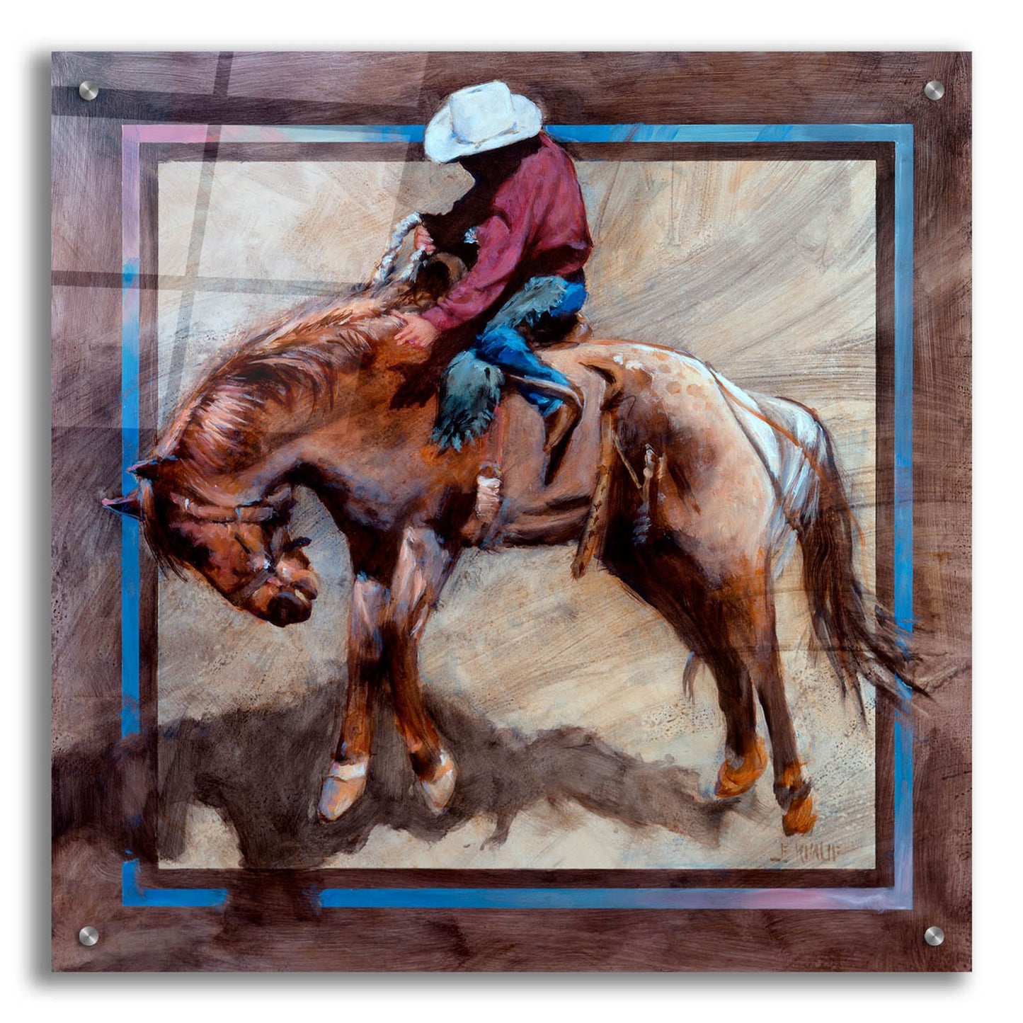 Epic Art 'Hold It Right There' by J. E. Knauf, Acrylic Glass Wall Art,24x24