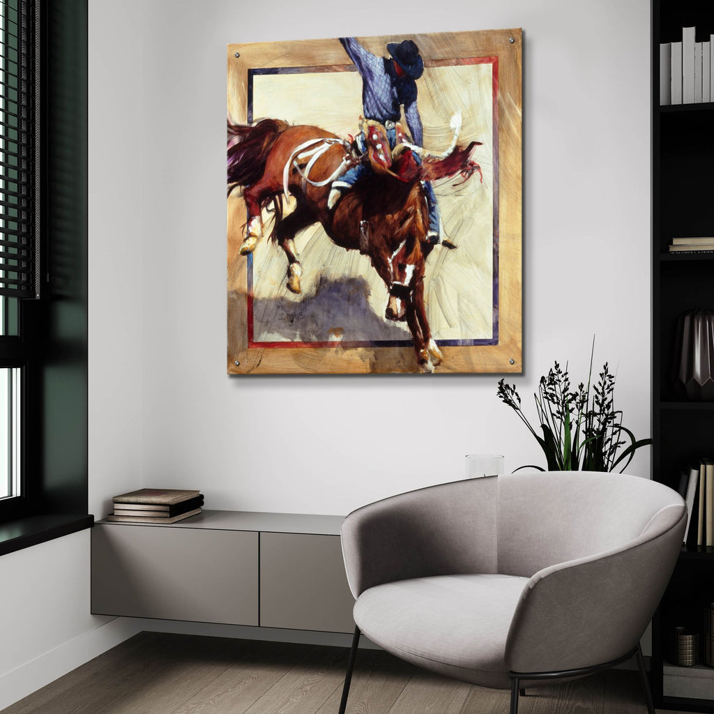 Epic Art 'Hard Right' by J. E. Knauf, Acrylic Glass Wall Art,36x36