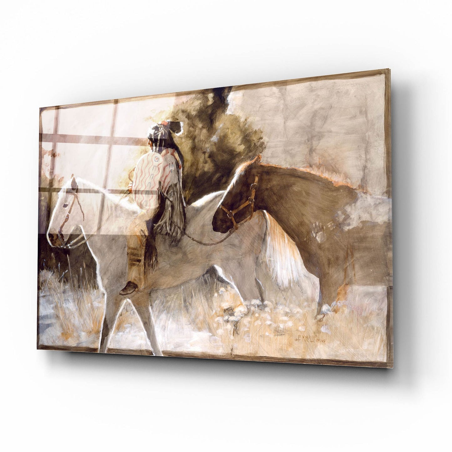 Epic Art 'In The Lead' by J. E. Knauf, Acrylic Glass Wall Art,16x12