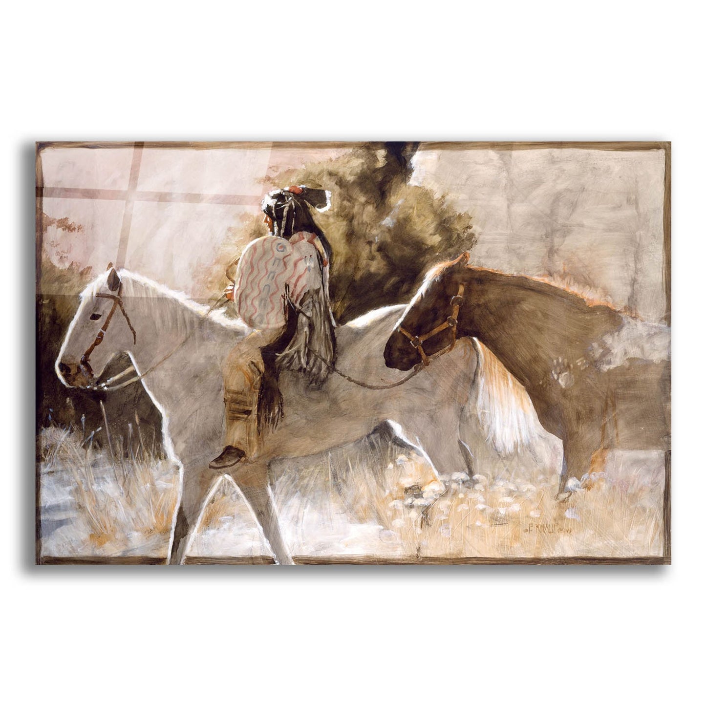 Epic Art 'In The Lead' by J. E. Knauf, Acrylic Glass Wall Art,16x12