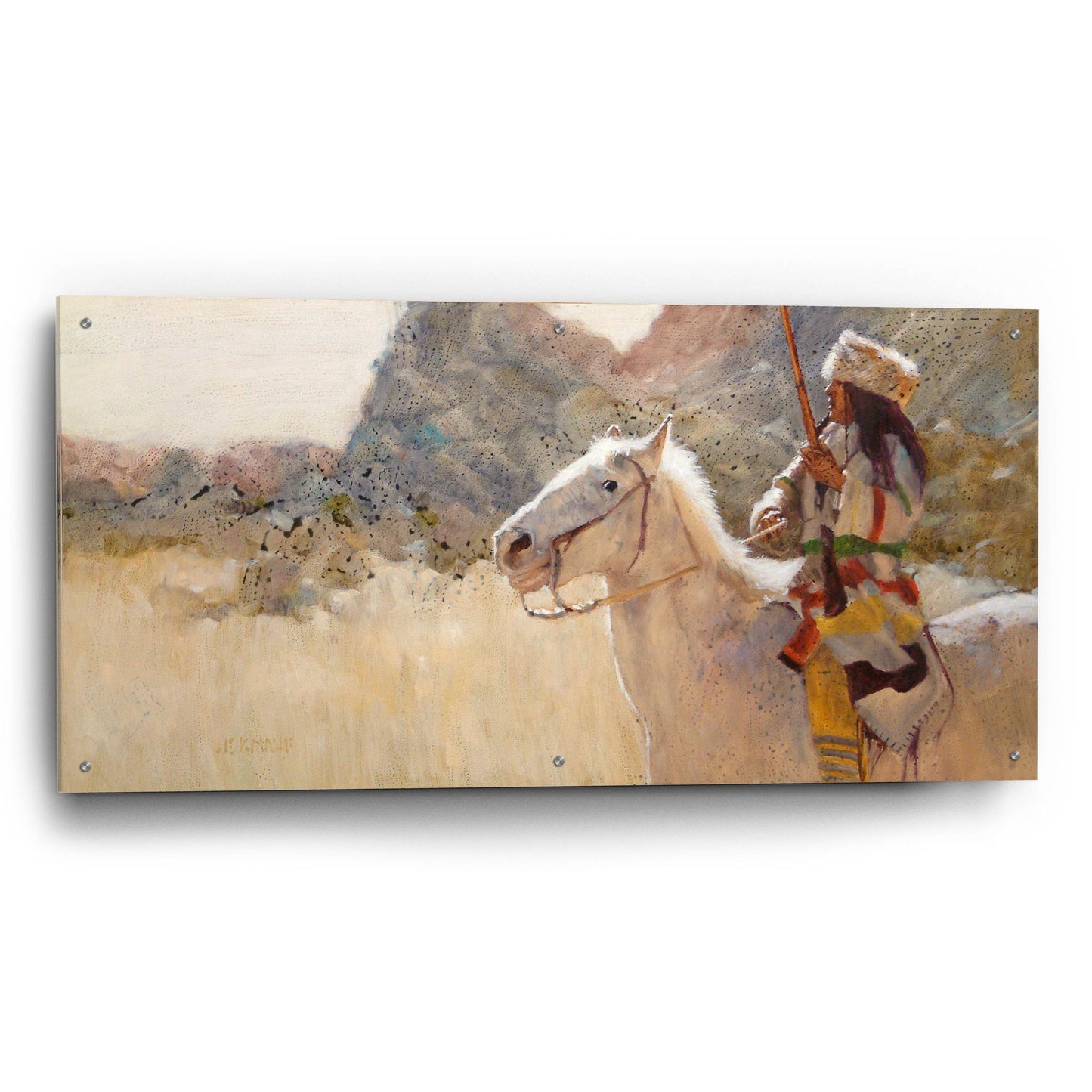 Epic Art 'Blue Gap Pass' by J. E. Knauf, Acrylic Glass Wall Art,48x24