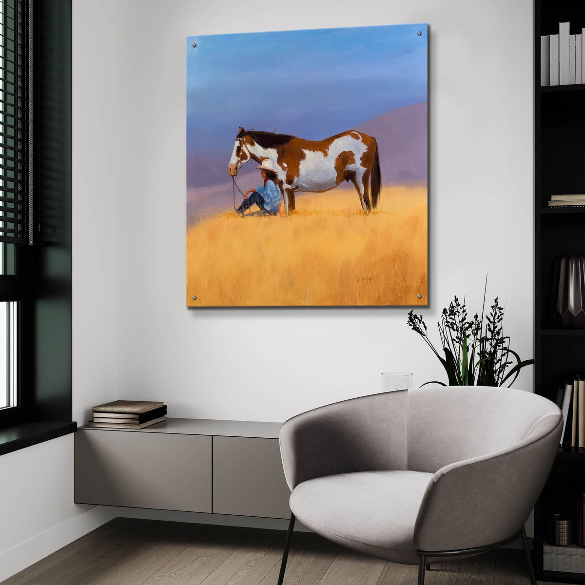 Epic Art 'Rain On The Way' by J. E. Knauf, Acrylic Glass Wall Art,36x36