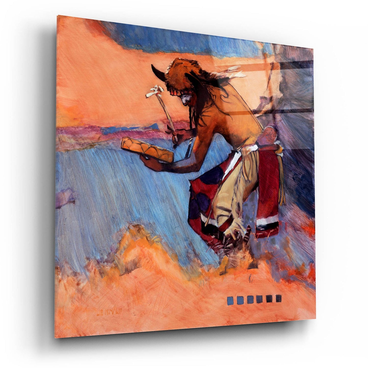 Epic Art 'The Drummer' by J. E. Knauf, Acrylic Glass Wall Art,12x12