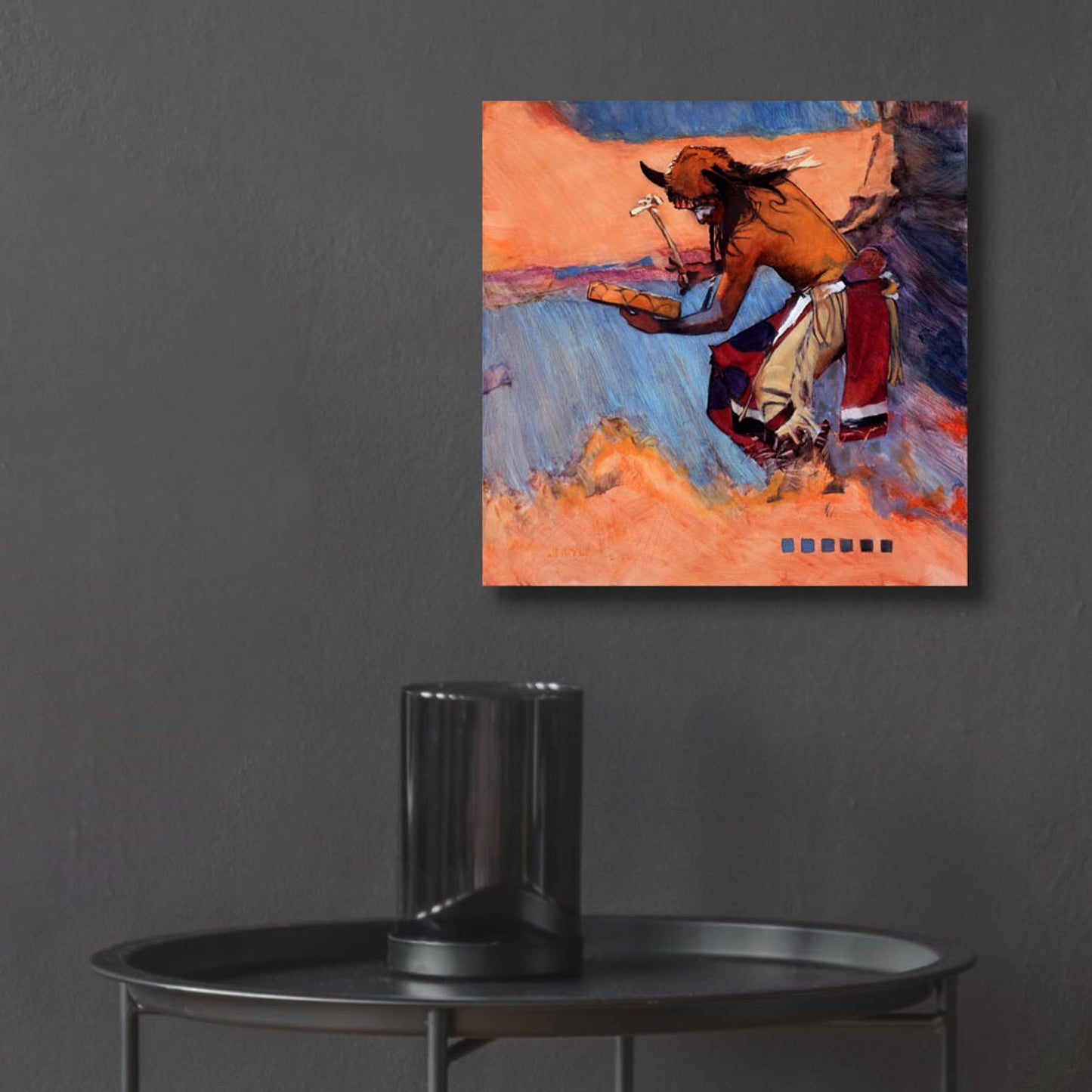 Epic Art 'The Drummer' by J. E. Knauf, Acrylic Glass Wall Art,12x12