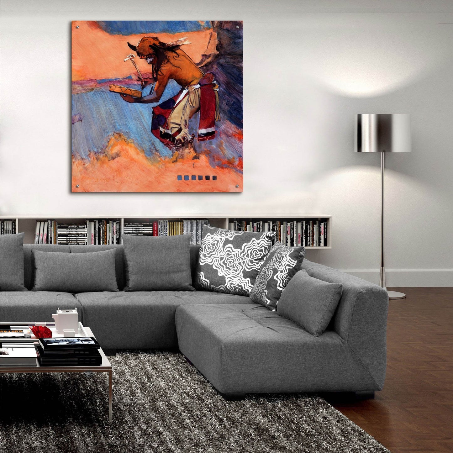 Epic Art 'The Drummer' by J. E. Knauf, Acrylic Glass Wall Art,36x36