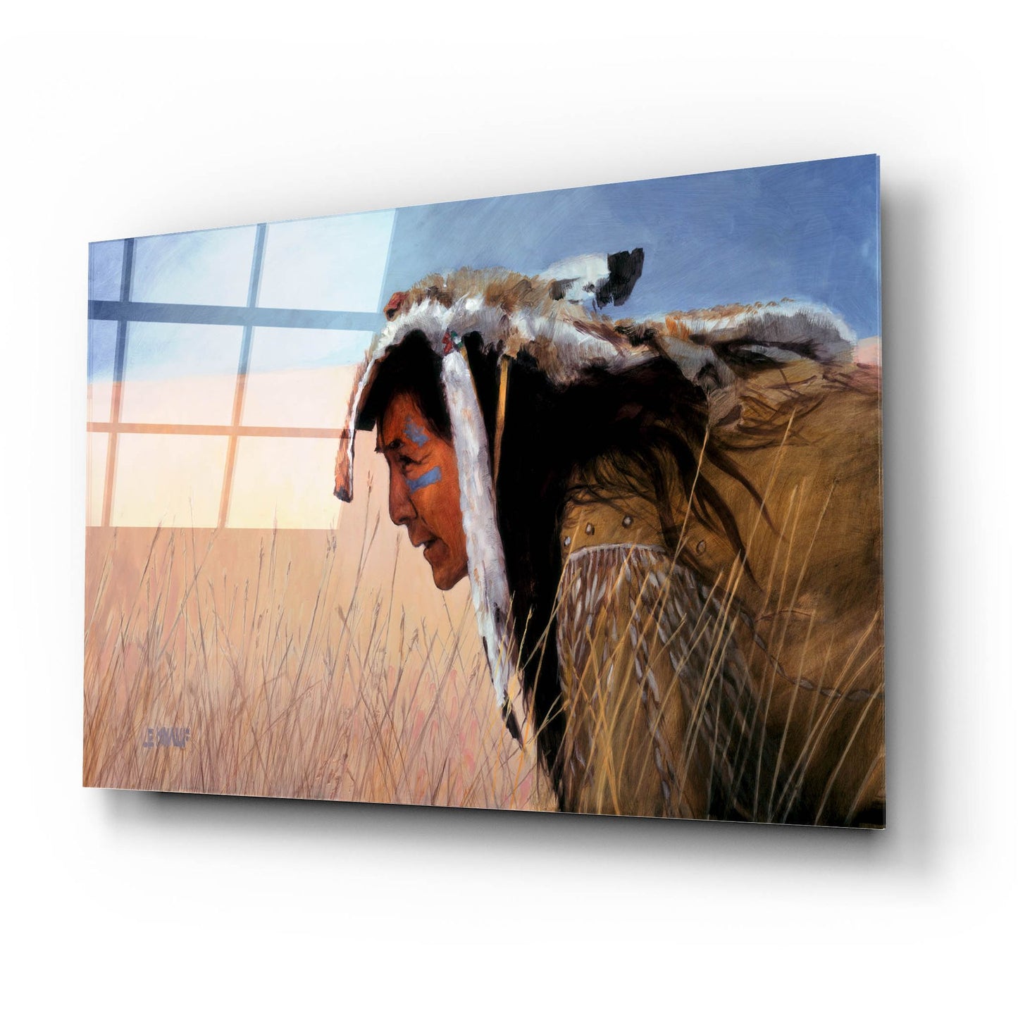 Epic Art 'High Grass' by J. E. Knauf, Acrylic Glass Wall Art,24x16