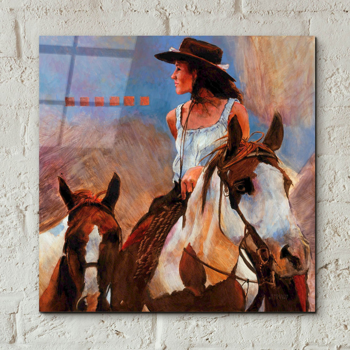 Epic Art 'Bring ?Em Home' by J. E. Knauf, Acrylic Glass Wall Art,12x12