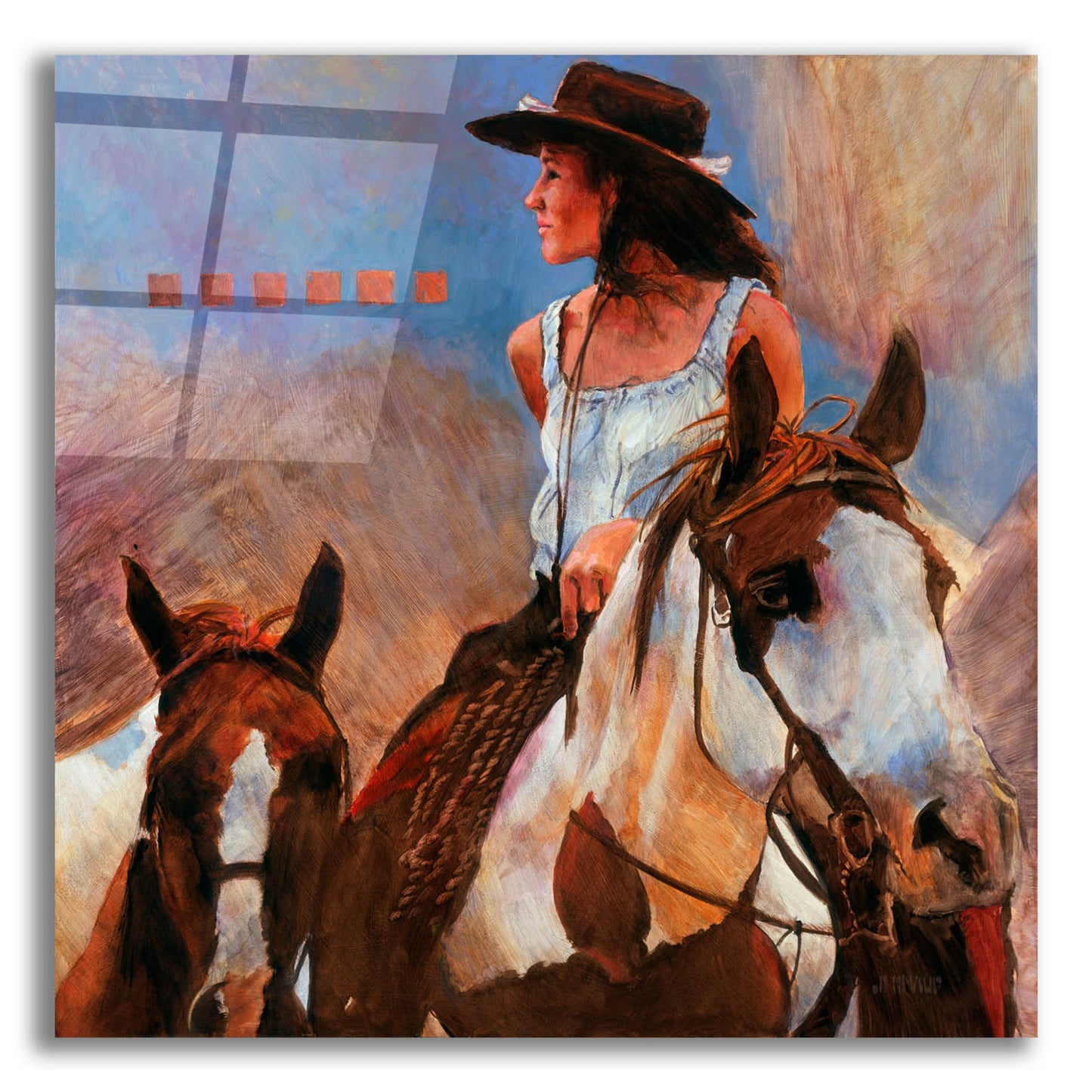 Epic Art 'Bring ?Em Home' by J. E. Knauf, Acrylic Glass Wall Art,12x12