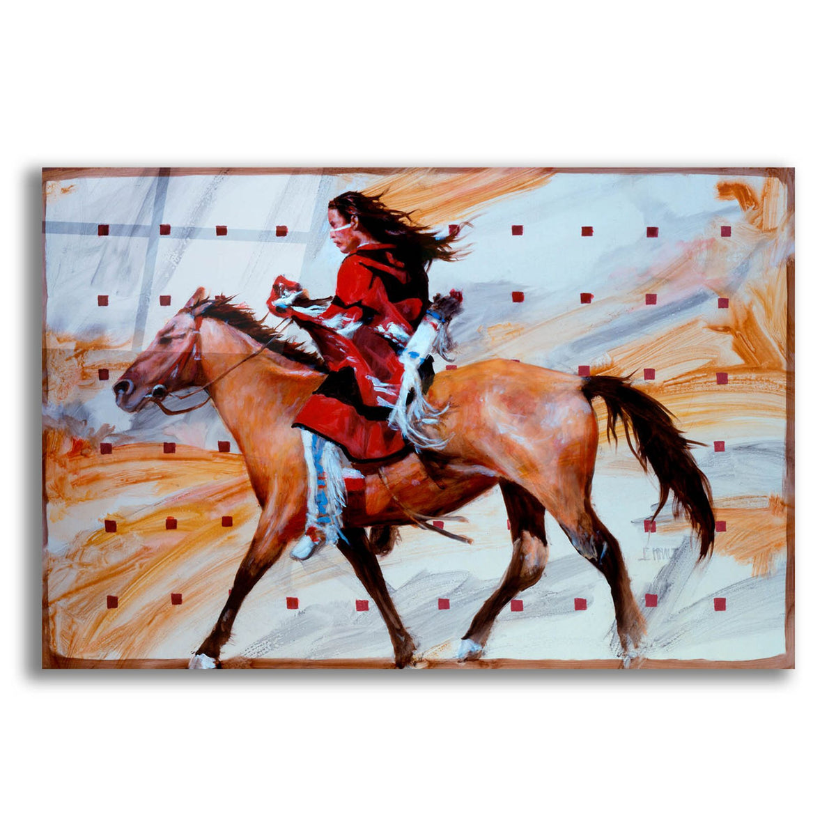 Epic Art 'Sprint' by J. E. Knauf, Acrylic Glass Wall Art,24x16