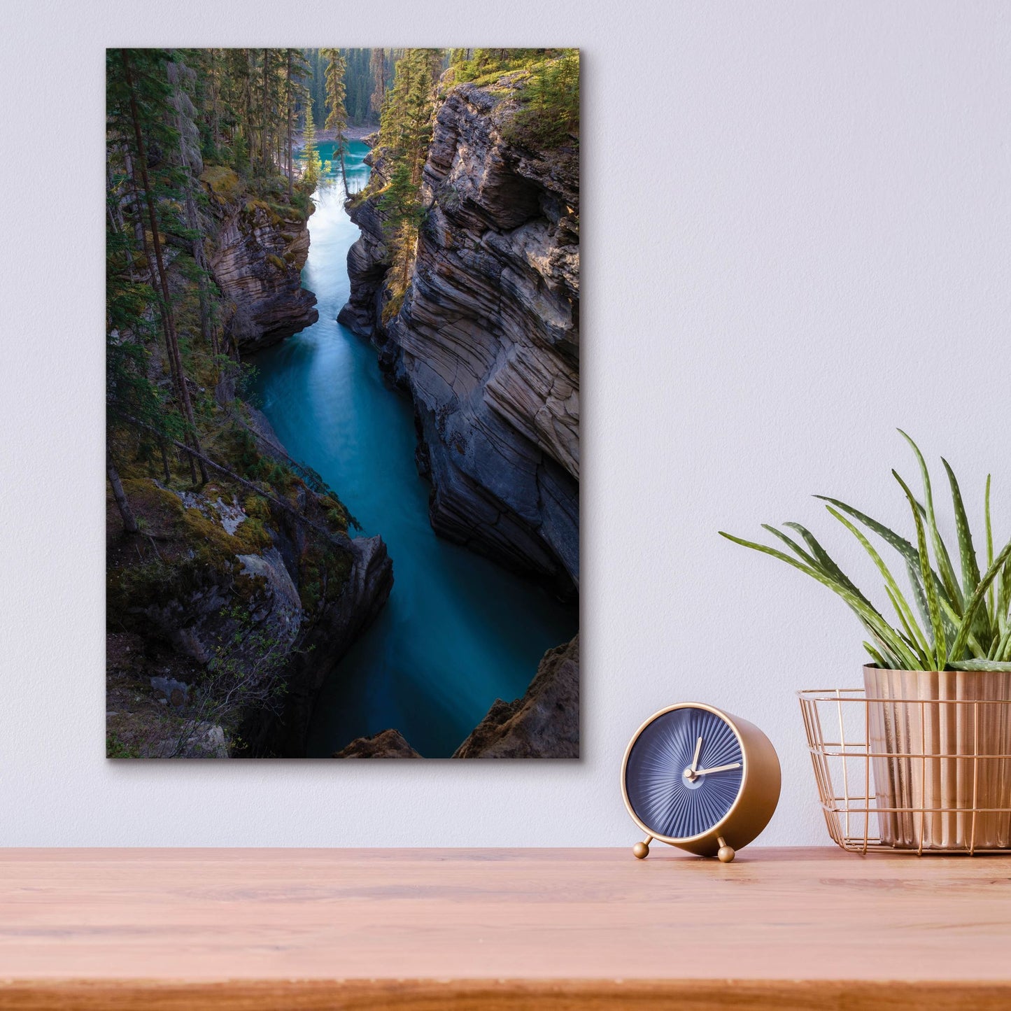 Epic Art 'Athabasca River 1' by Joe Reimer Photography, Acrylic Glass Wall Art,12x16