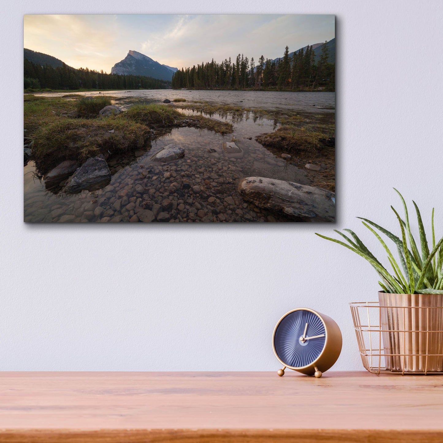 Epic Art 'Banff Sunrise 1' by Joe Reimer Photography, Acrylic Glass Wall Art,16x12