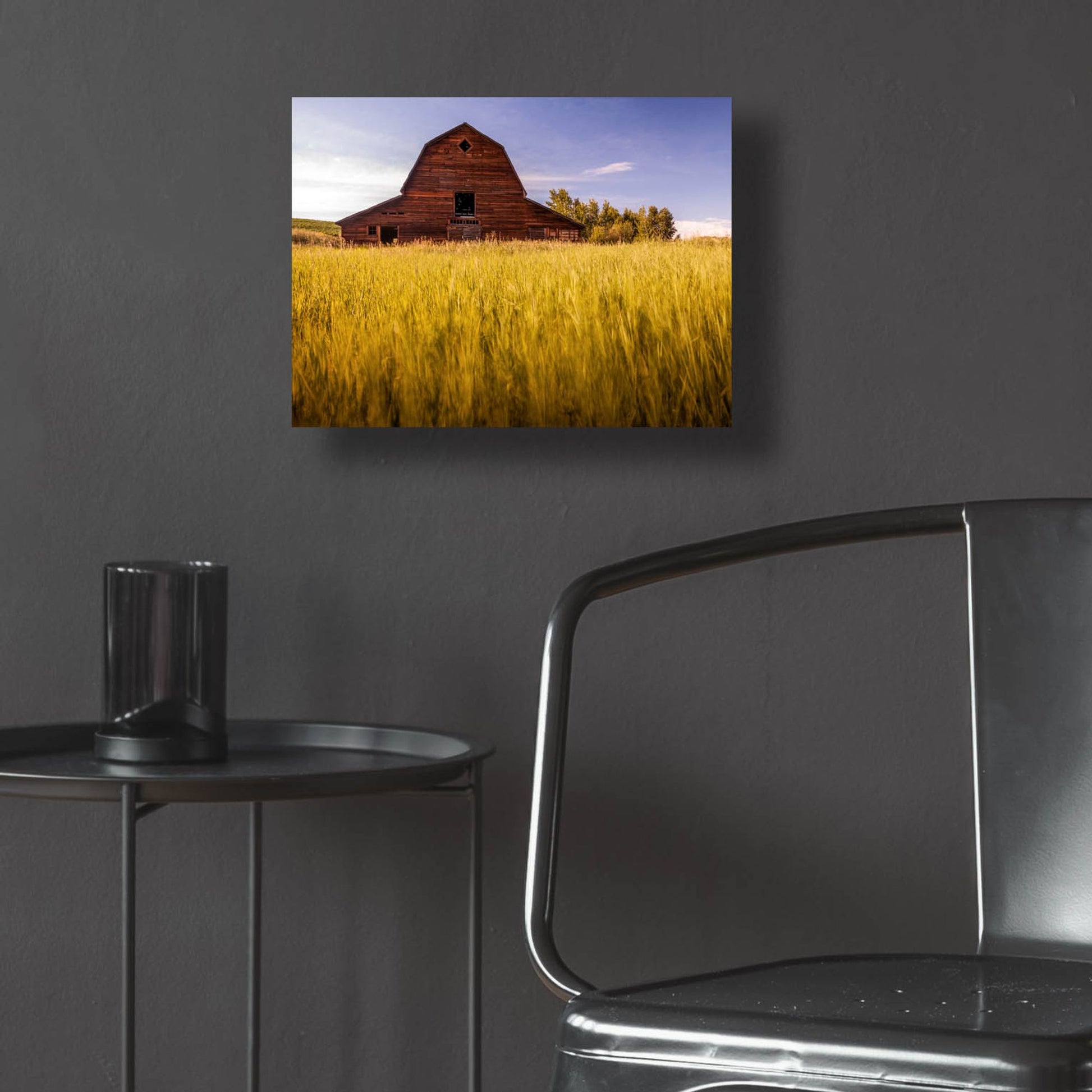 Epic Art 'Barn Sunset 1' by Joe Reimer Photography, Acrylic Glass Wall Art,16x12