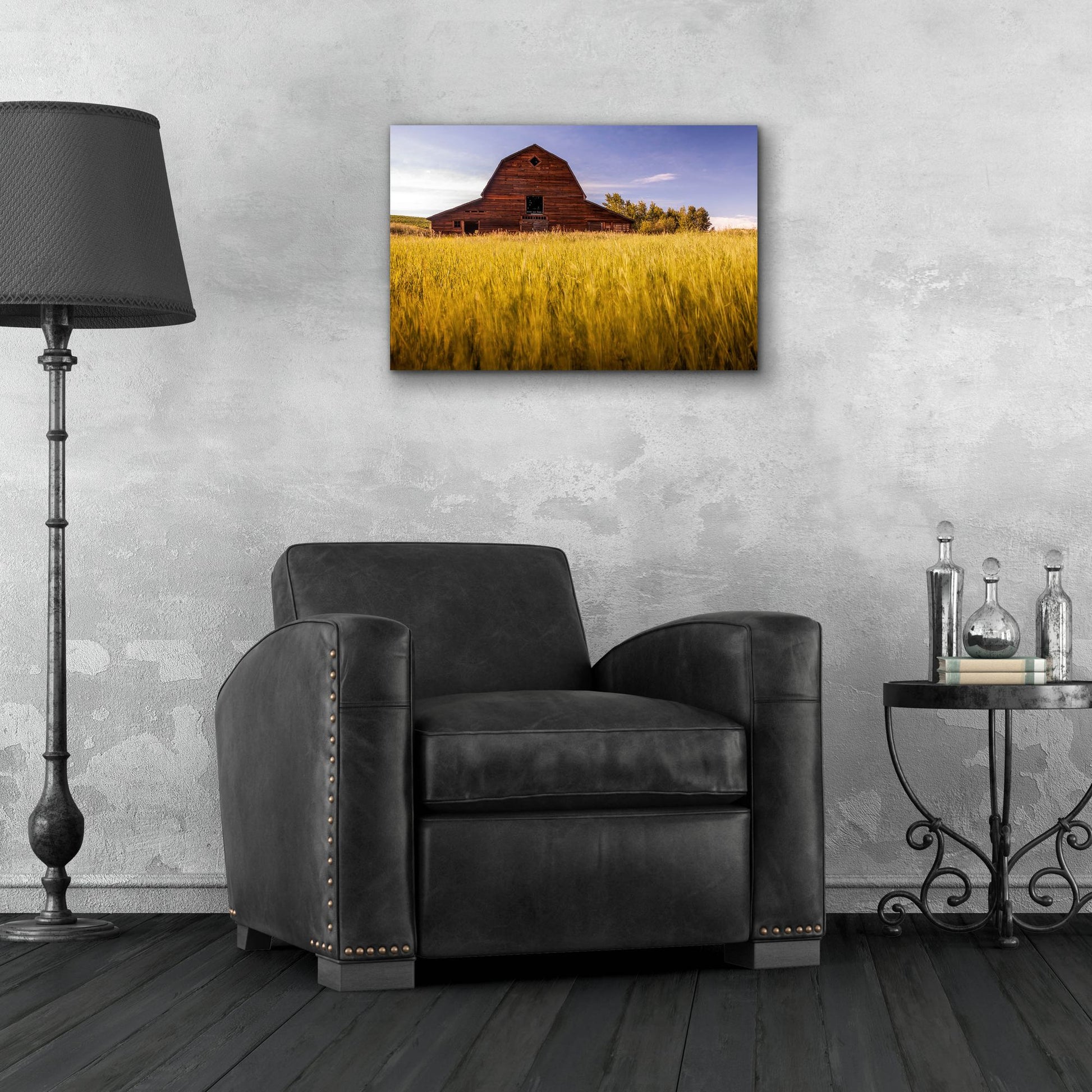 Epic Art 'Barn Sunset 1' by Joe Reimer Photography, Acrylic Glass Wall Art,24x16